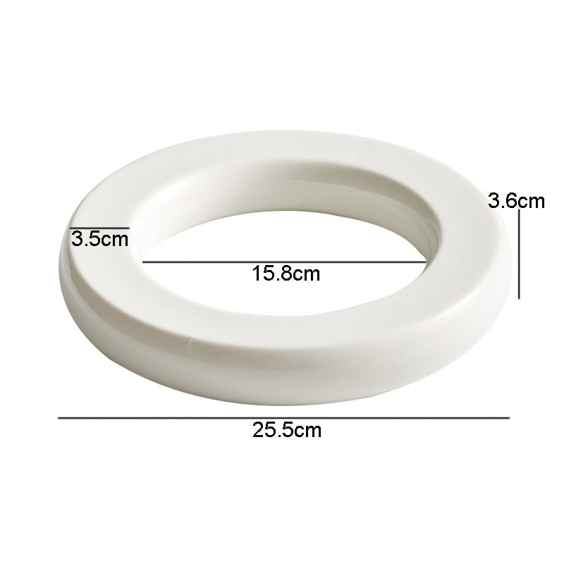 Dimensions et profil de Plat à Mignardise Céramique Ring Maison Deleurde