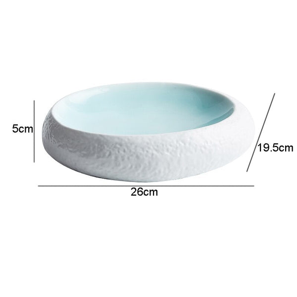 Dimensions et profil de Assiette Céramique Bleu Ciel Sky Maison Deleurde