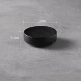 Dimensions et profil de Assiette Céramique Noire Volcano Maison Deleurde