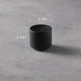 Dimensions et profil de Assiette Céramique Noire Volcano Maison Deleurde